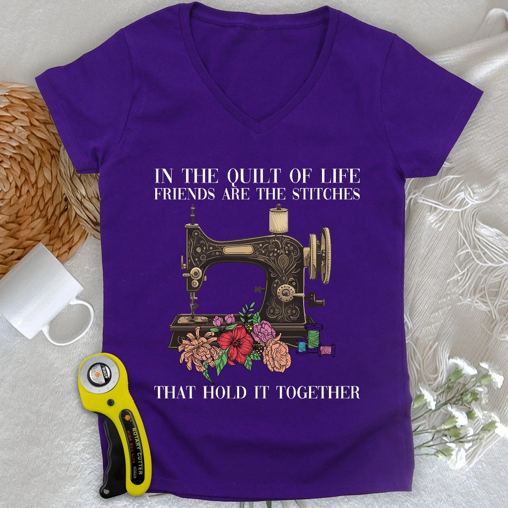 The Quilt Of Life V-neck