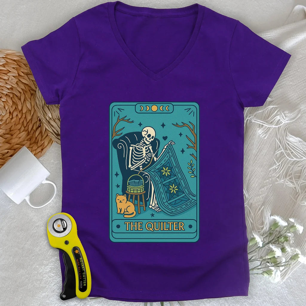 The Quilter Lady V-neck