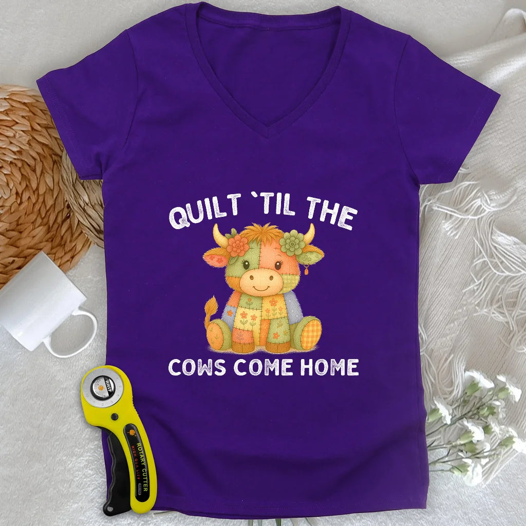 Til The Cows Come Home Lady V-neck