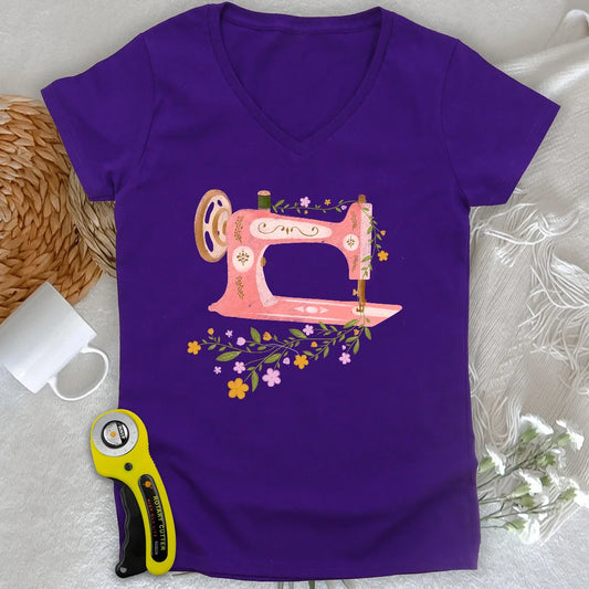 Wildflower Machine Lady V-neck