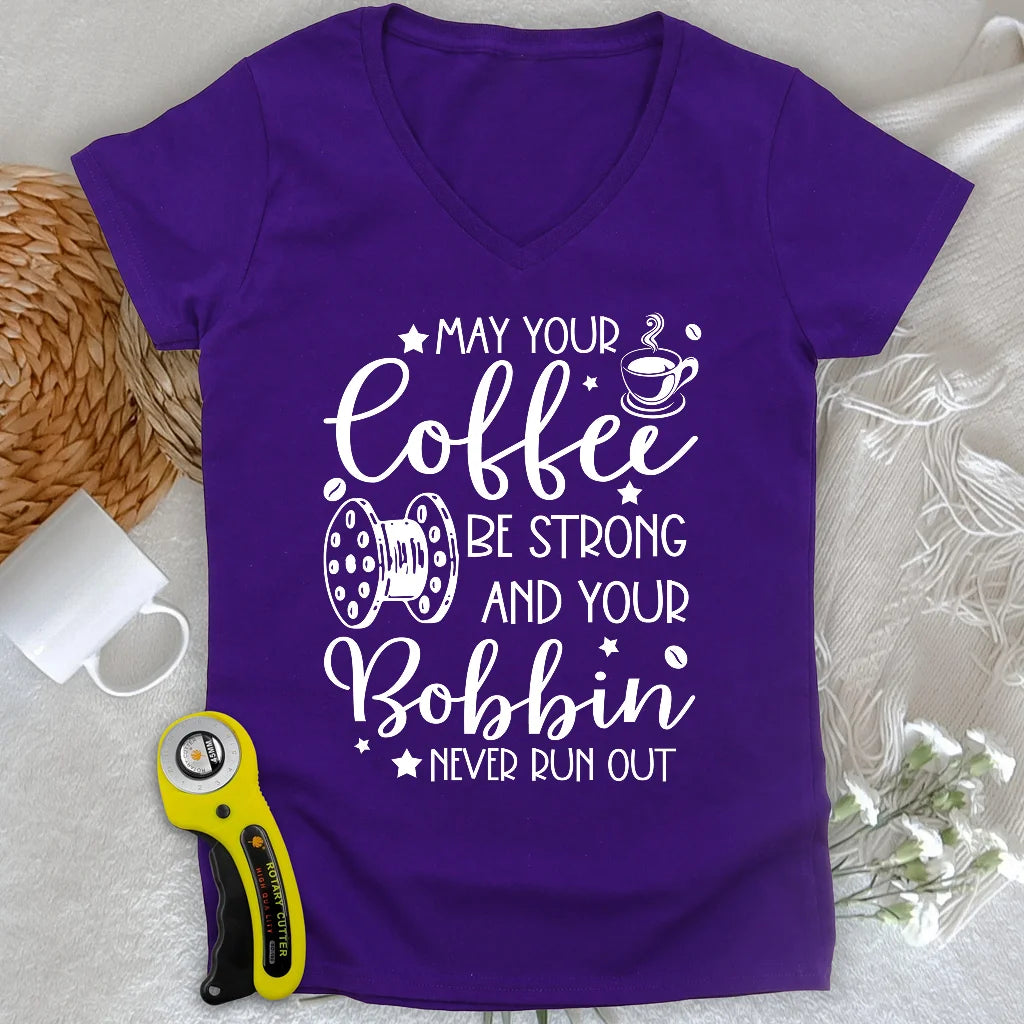 Wish Upon a Bobbin Lady V-neck