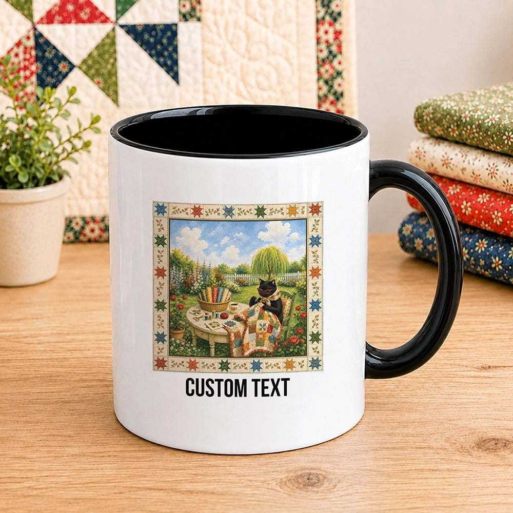 Purrfect Day for Quilting 11oz Mug