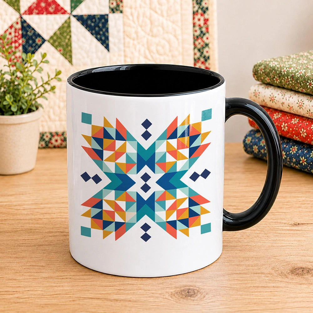 Quilt Block Pattern 11oz Mug