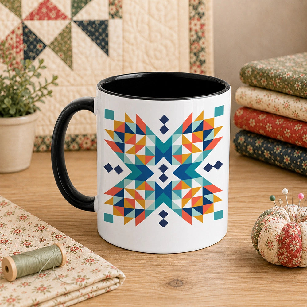 Quilt Block Pattern 11oz Mug