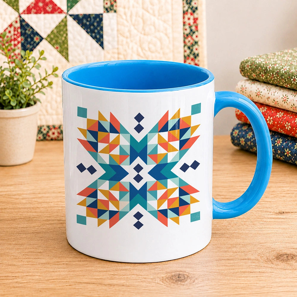 Quilt Block Pattern 11oz Mug