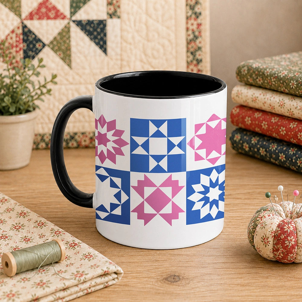 Quilt Block Pattern 11oz Mug