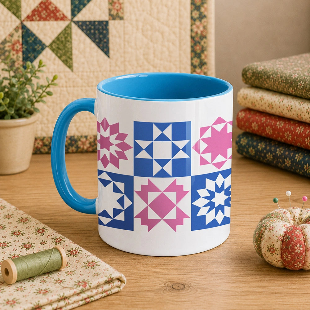 Quilt Block Pattern 11oz Mug