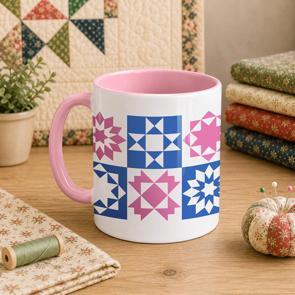 Quilt Block Pattern 11oz Mug
