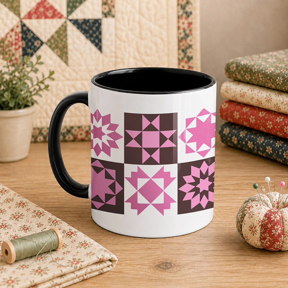 Quilt Block Pattern 11oz Mug