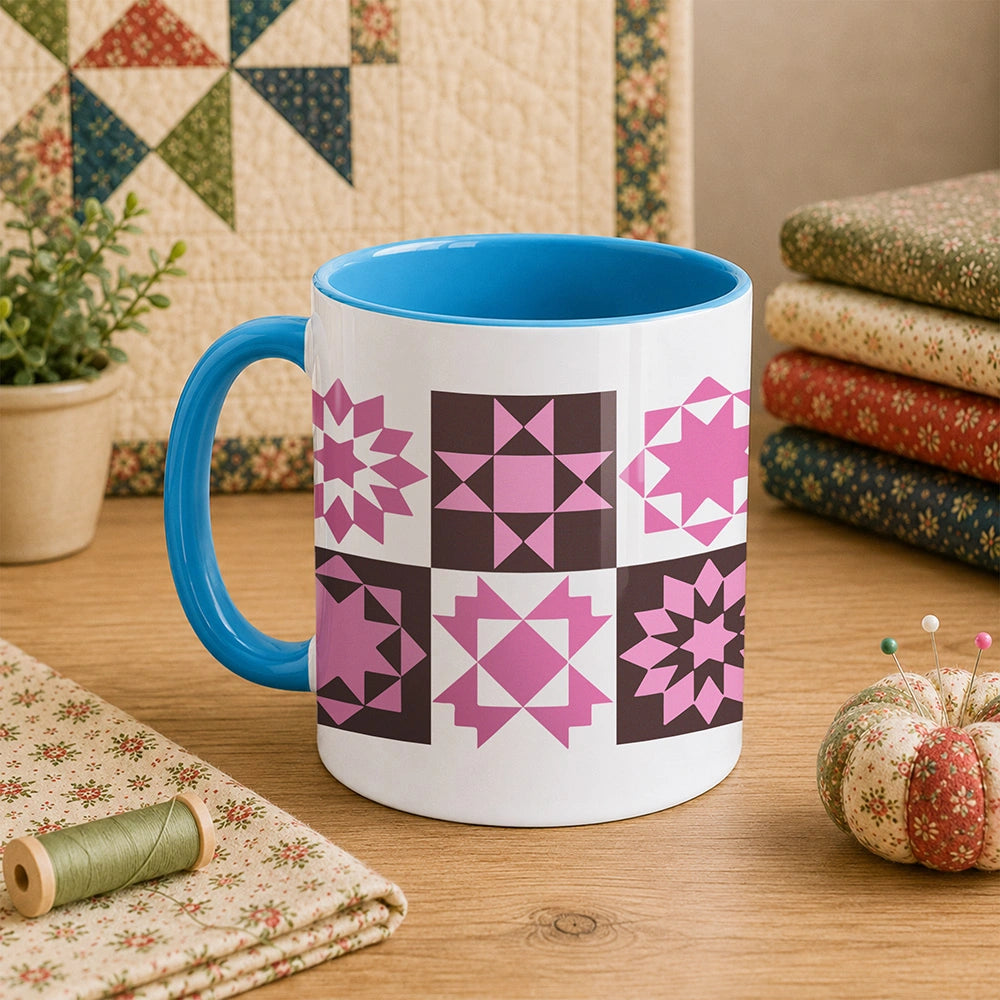 Quilt Block Pattern 11oz Mug