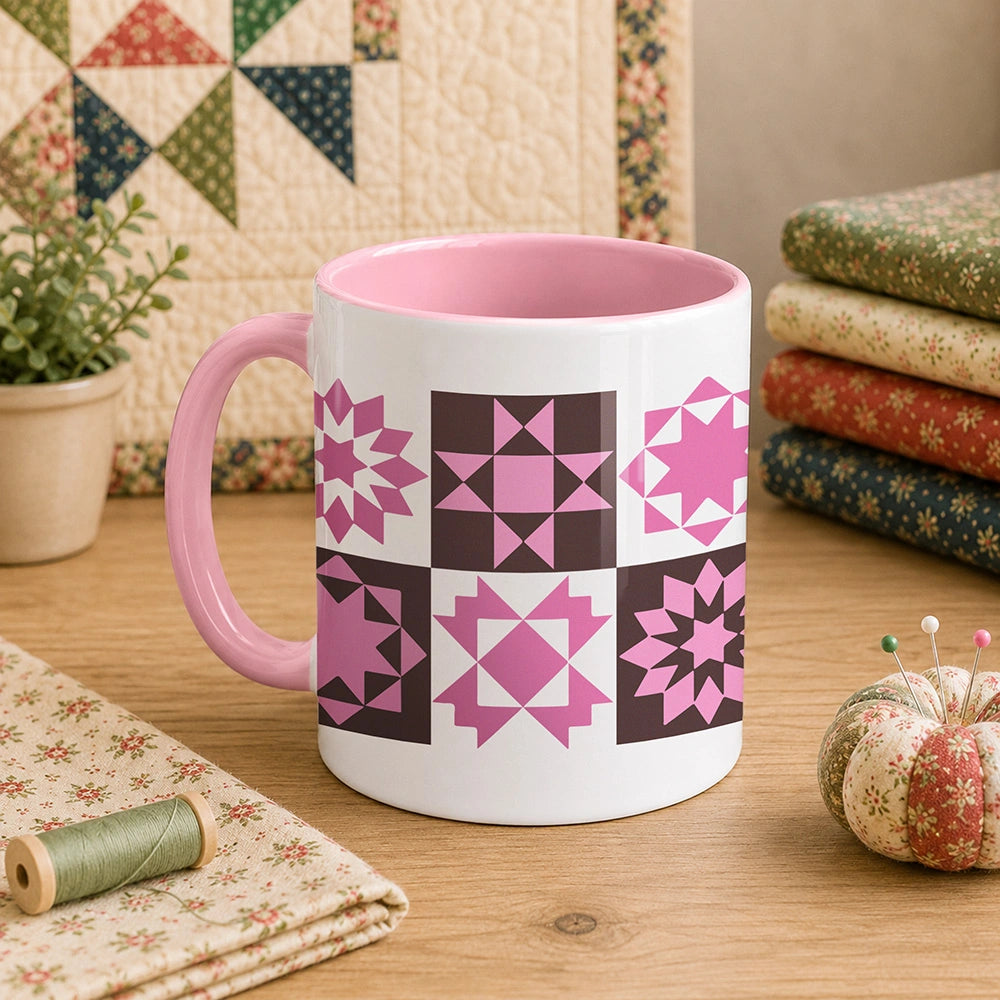 Quilt Block Pattern 11oz Mug