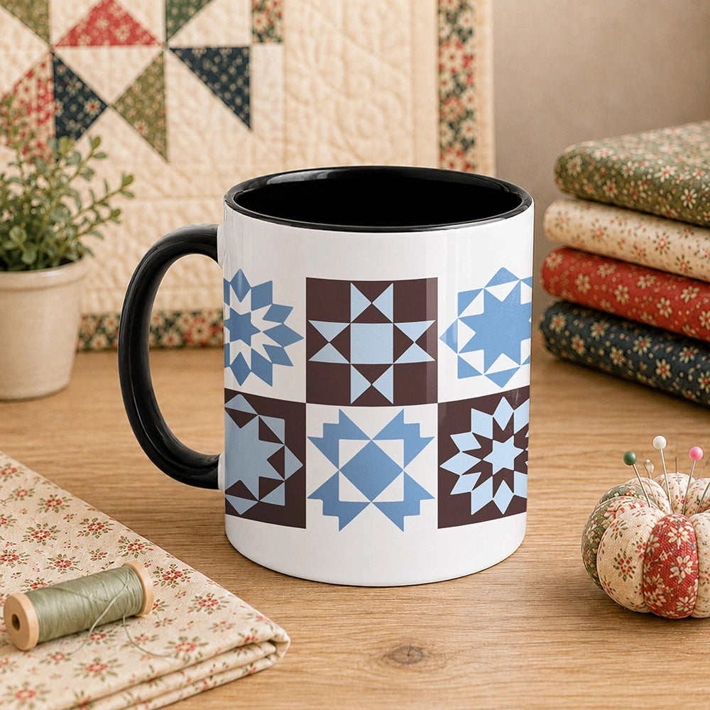 Quilt Block Pattern 11oz Mug