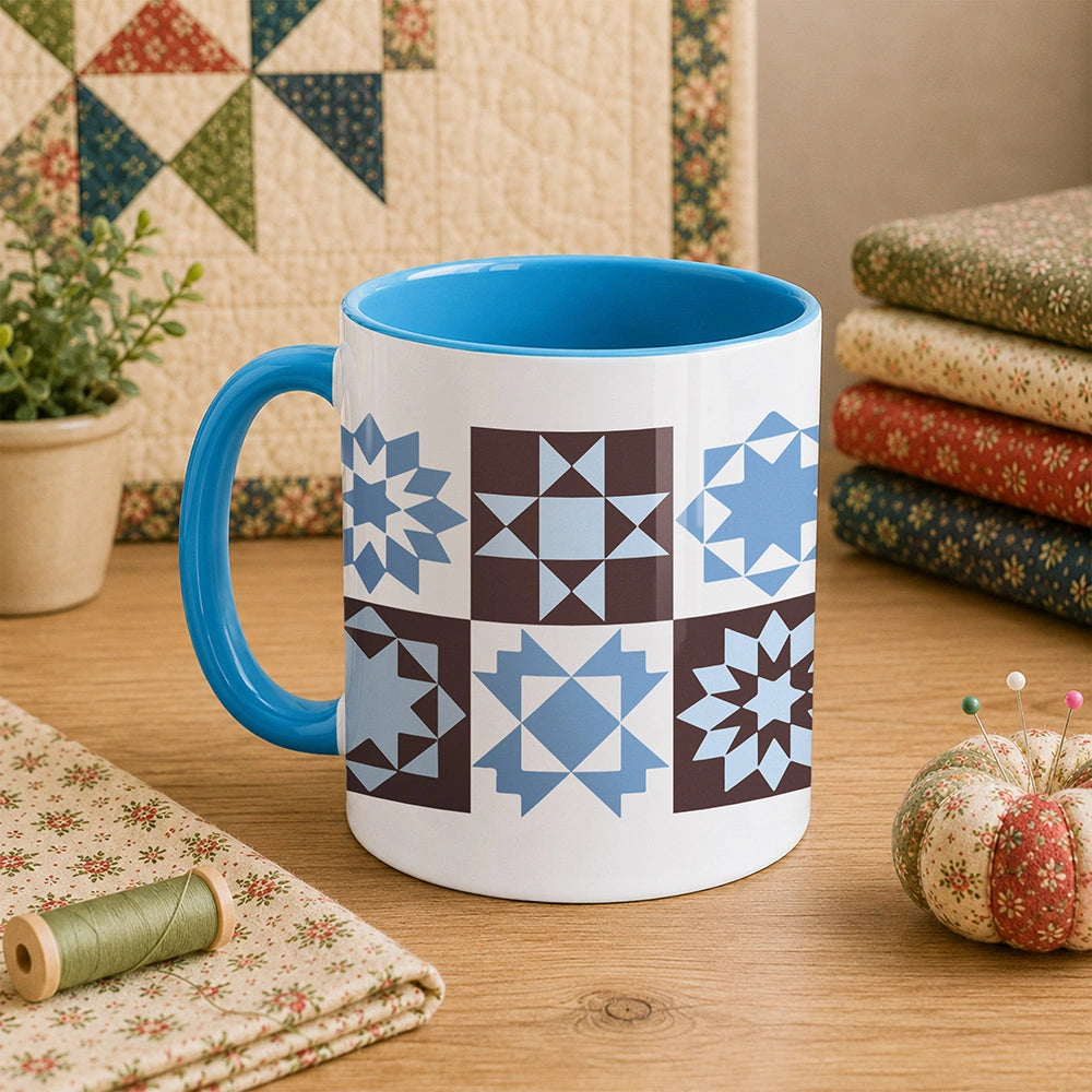 Quilt Block Pattern 11oz Mug