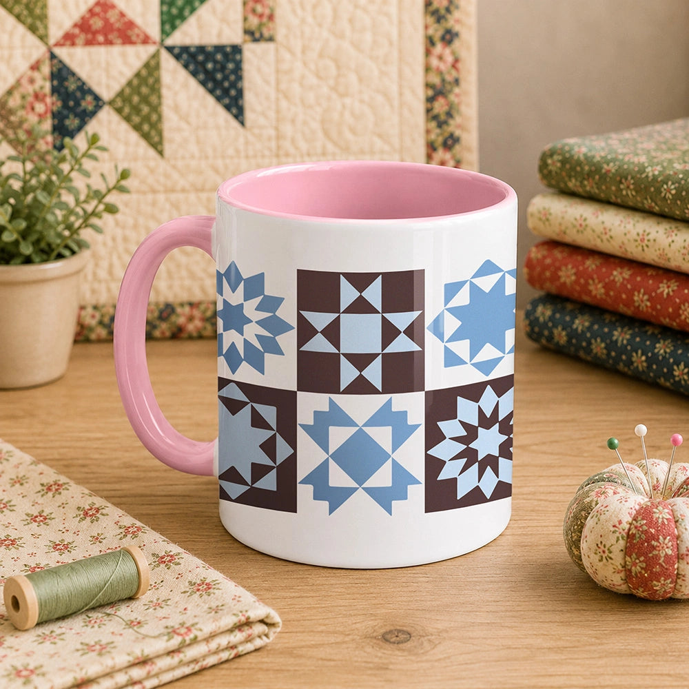 Quilt Block Pattern 11oz Mug