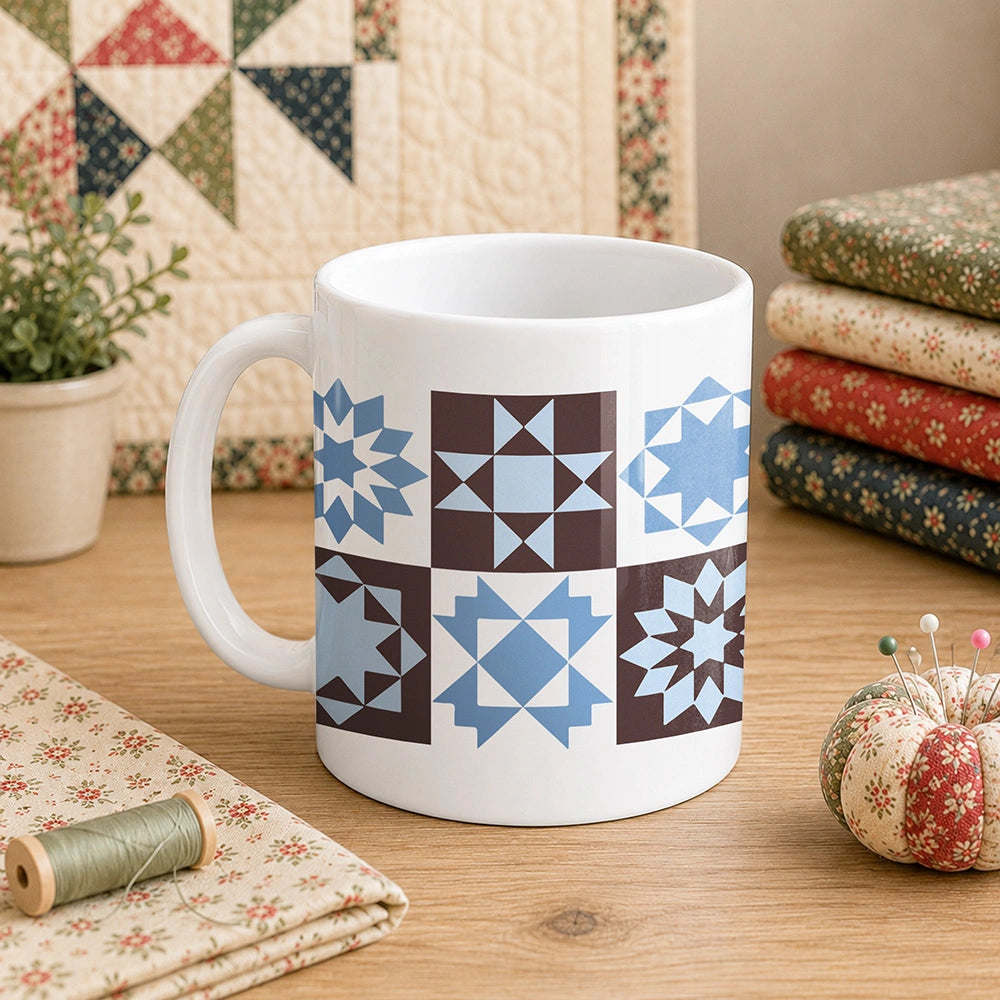 Quilt Block Pattern 11oz Mug