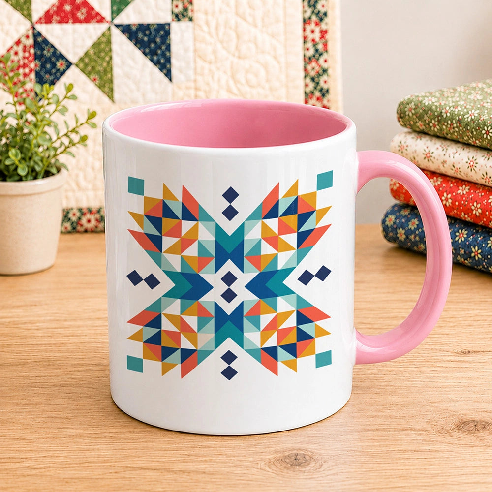Quilt Block Pattern 11oz Mug