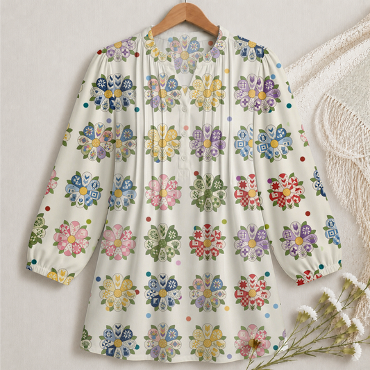 Quilt Garden Blouse