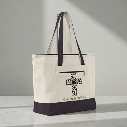 Quilting is biblical Tote