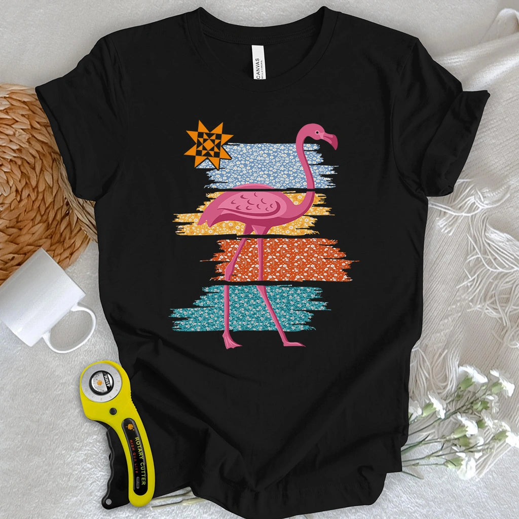 Quilty Flamingo T-shirt