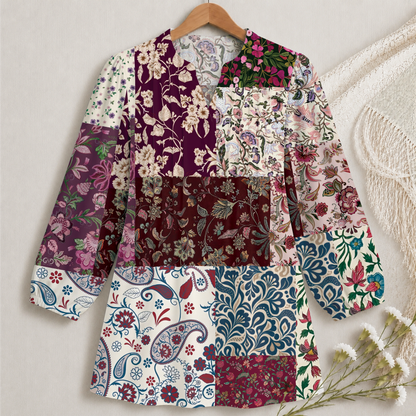 Rectangle Dark Blouse