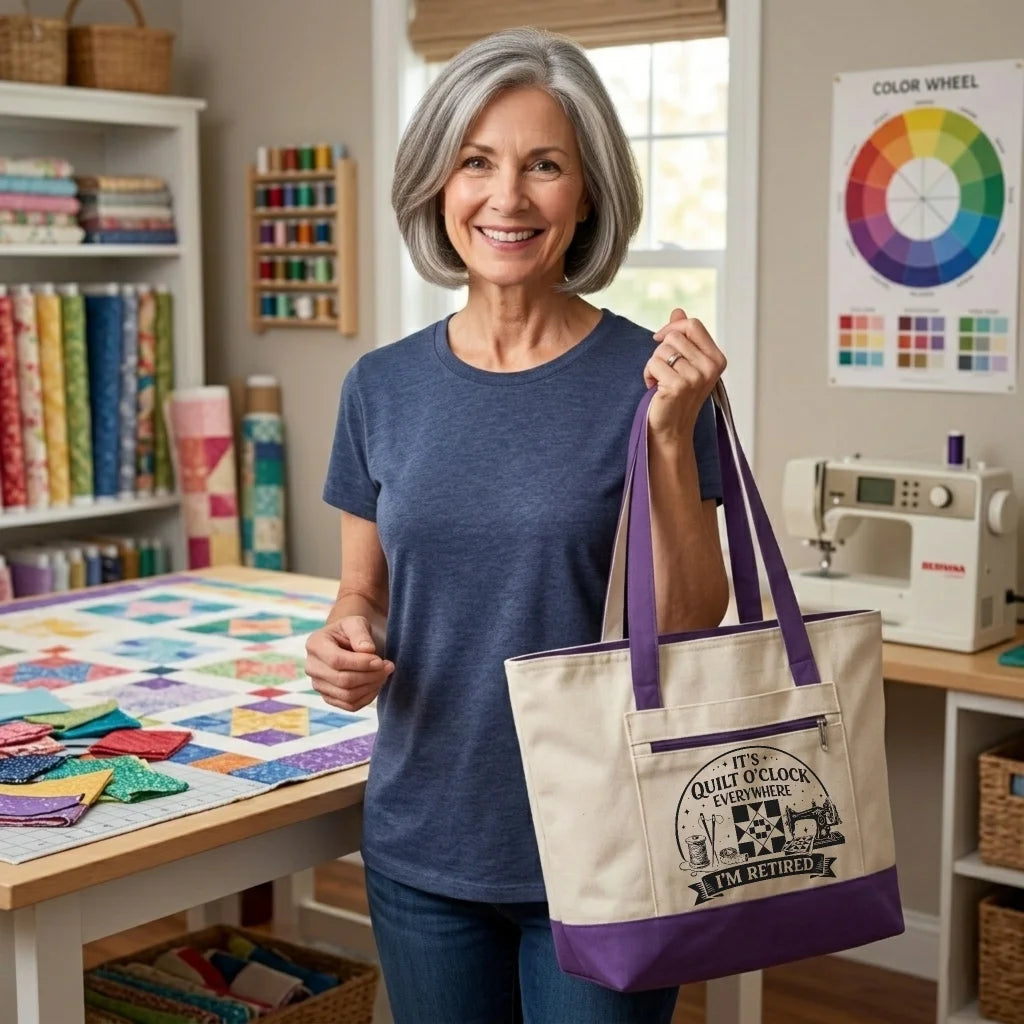 Retired Quilter Tote