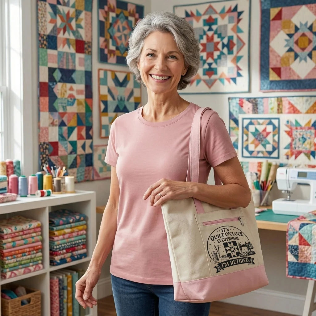 Retired Quilter Tote