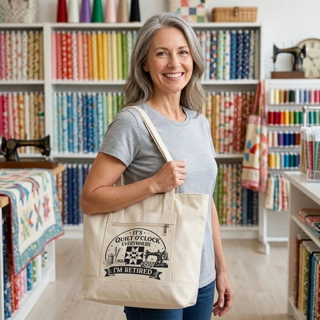 Retired Quilter Tote