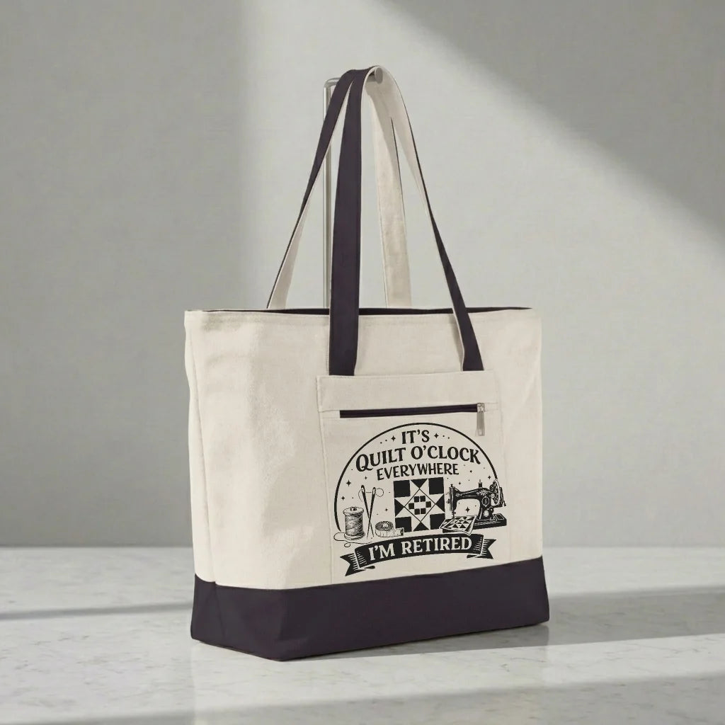 Retired Quilter Tote