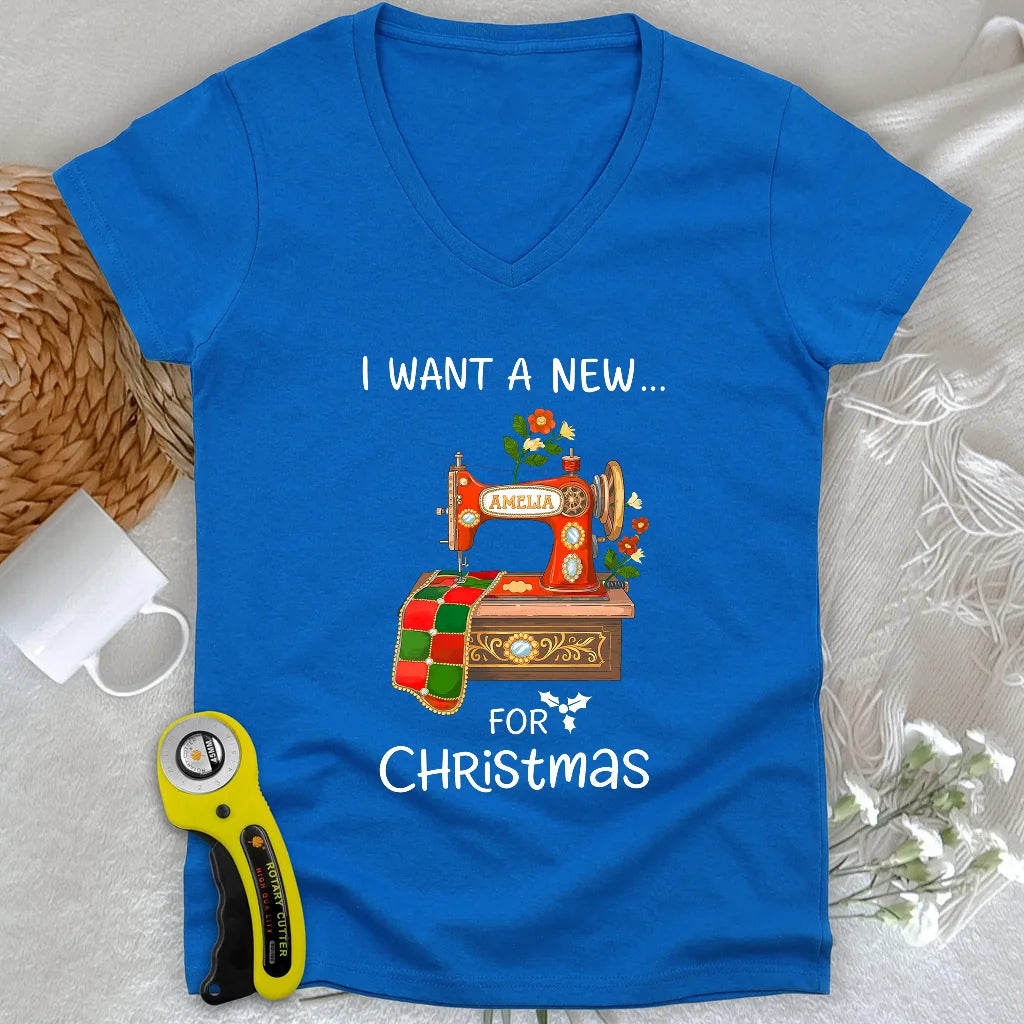 A New Machine Lady V-neck