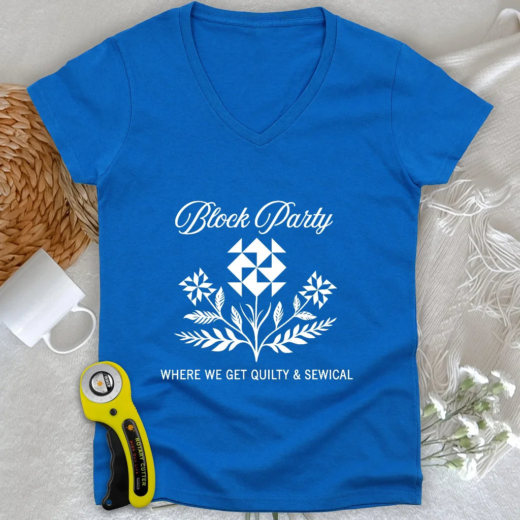 Block Party Lady V-neck