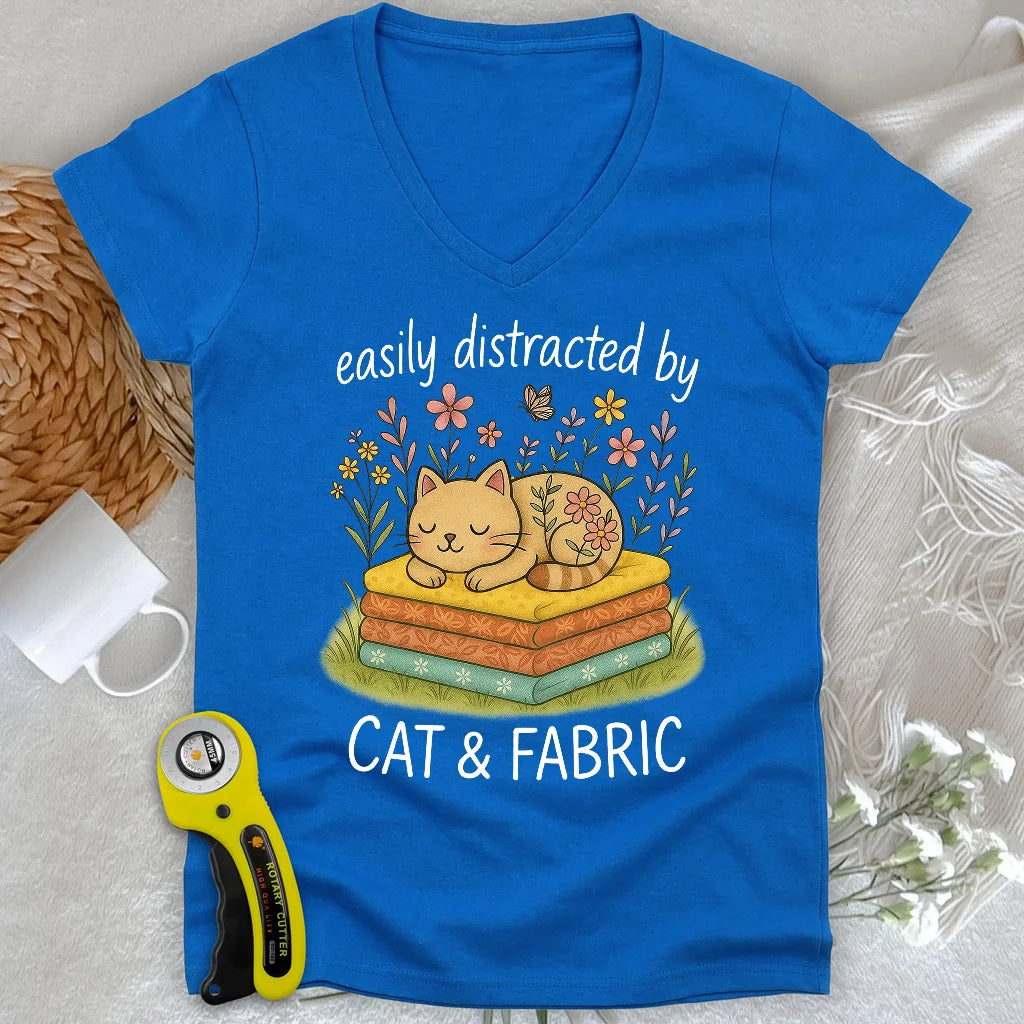 Sieste de chat pour quilteuses Col en V femme