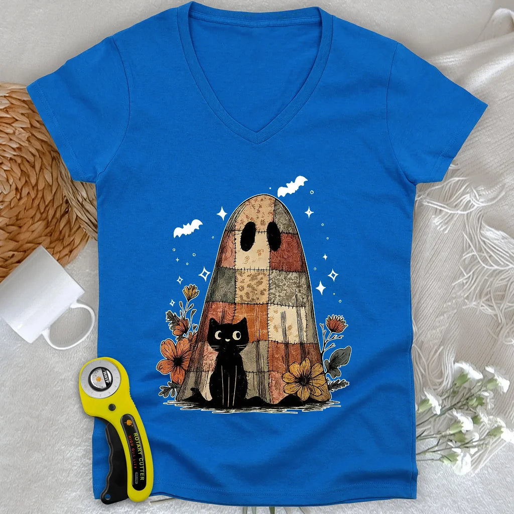 Cat & Phantome Lady V-neck
