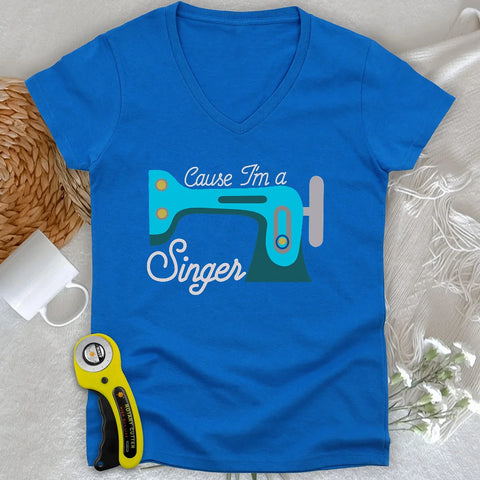 Maglia a V da donna perché sono una cantante