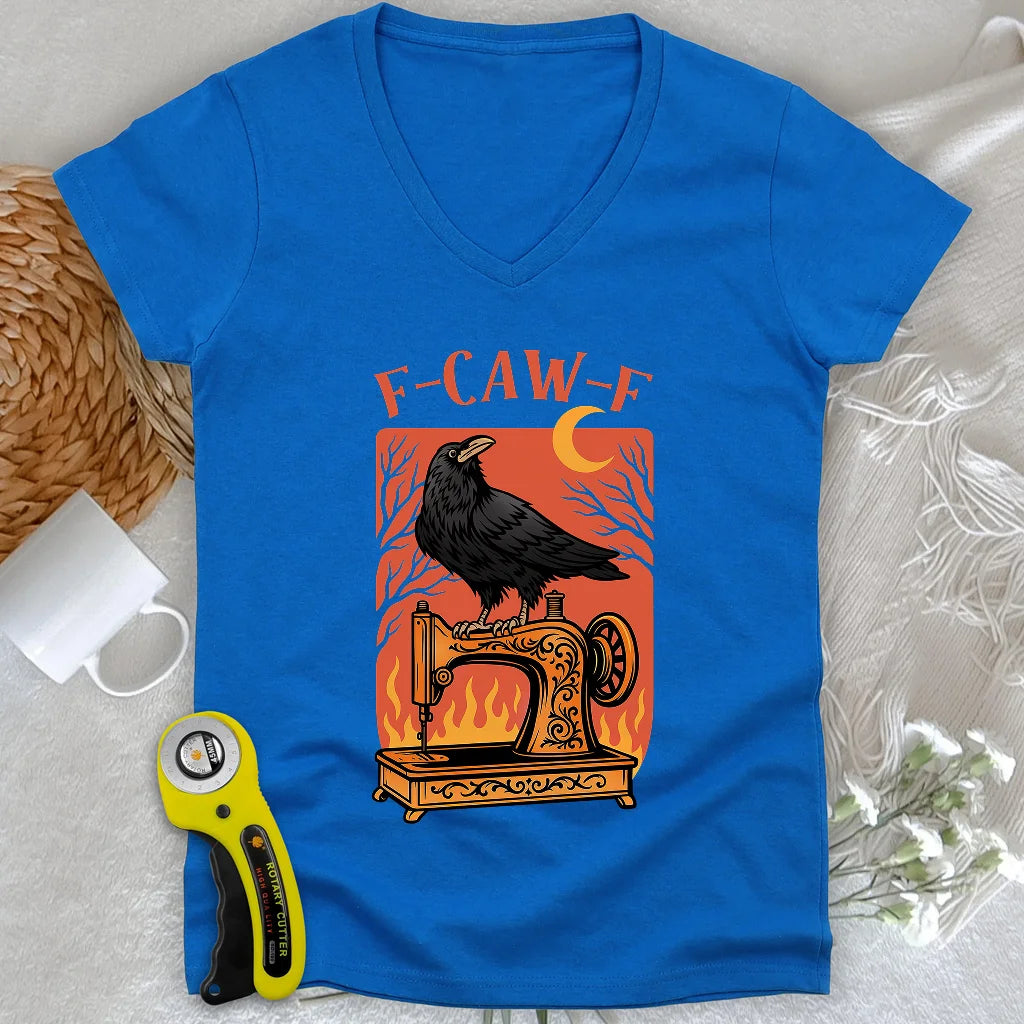 Fiery Stitch Lady V-neck