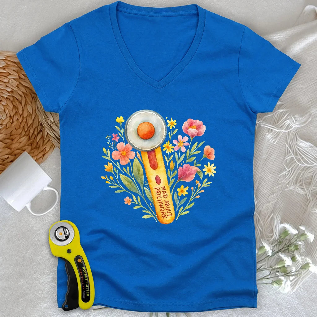Dames Coupe Florale Col V