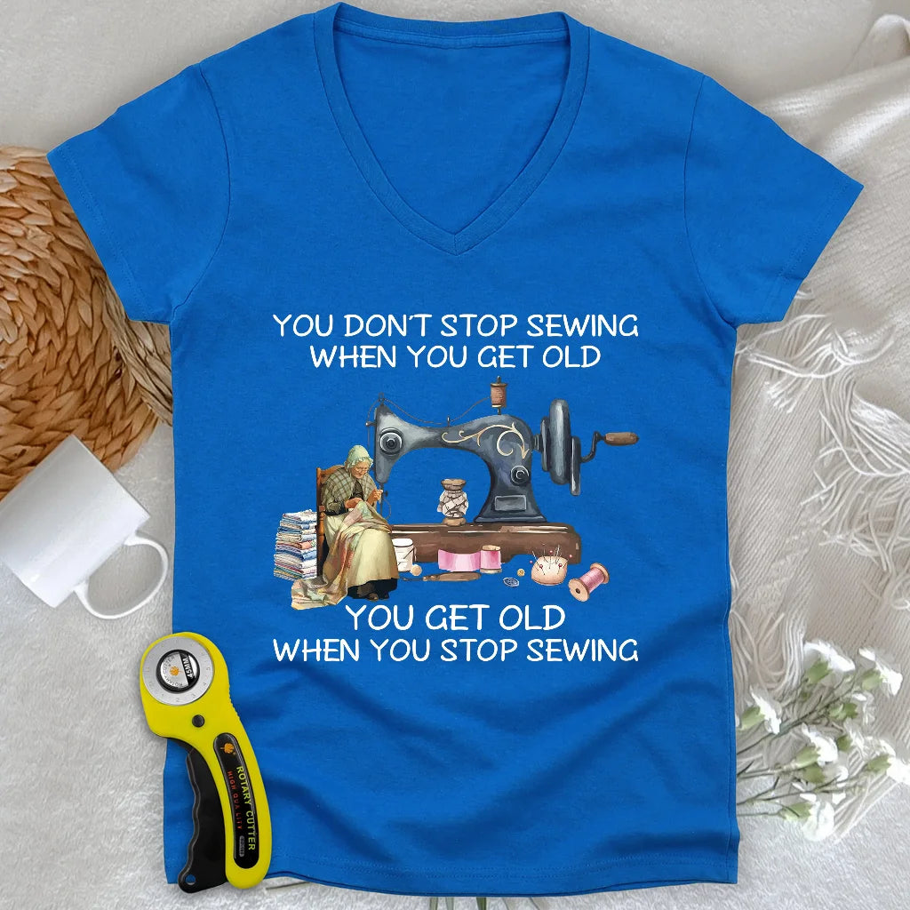 Forever Sewing Lady V-neck