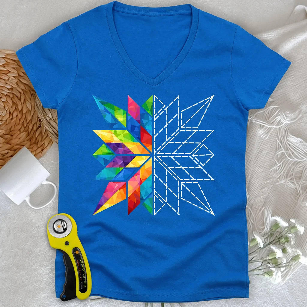 Haut col en V Get It Done Lady