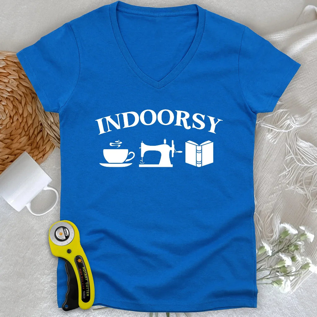 Indoorsy Lady V-neck