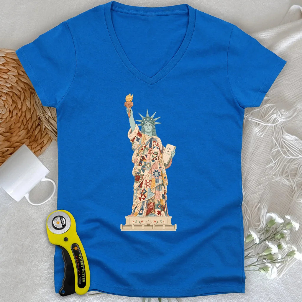 Liberty Wrapped in Love Lady V-neck