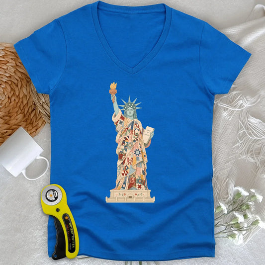 Liberty Wrapped in Love Lady V-neck