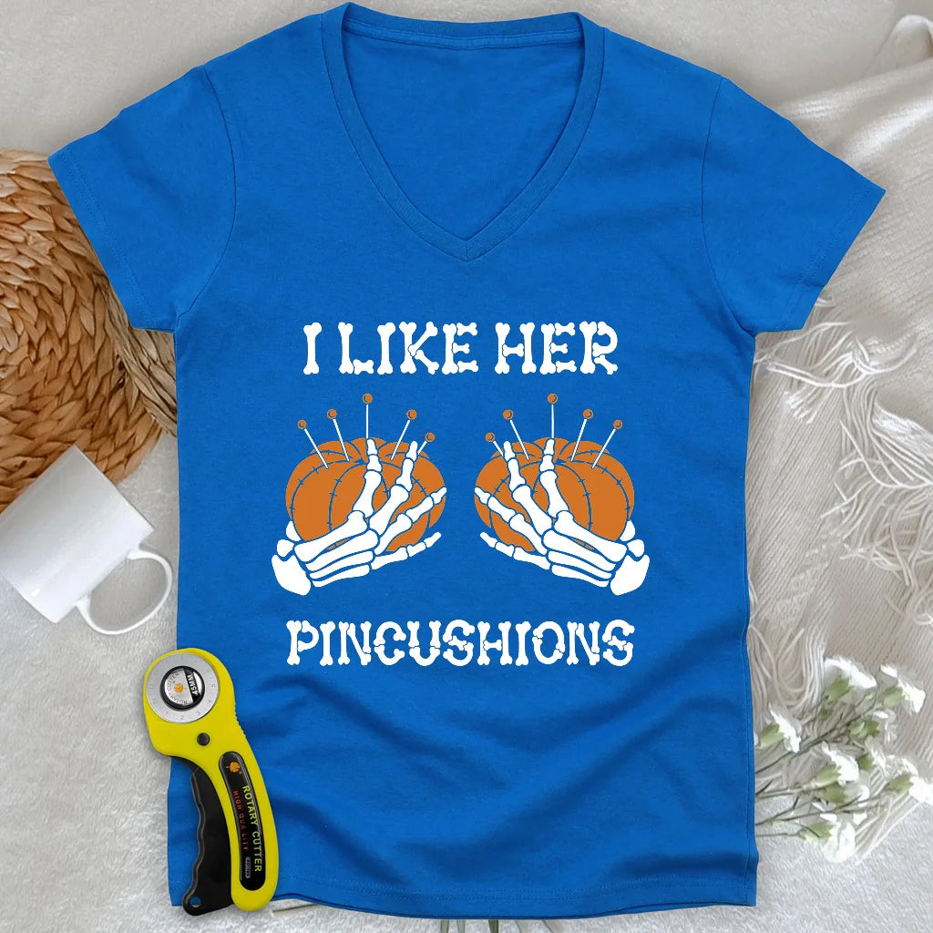 Like Her Pincushions Lady V-neck