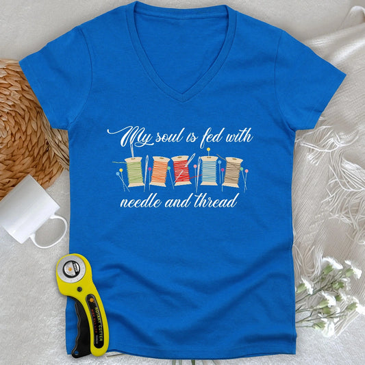 Needles and Threads V-neck
