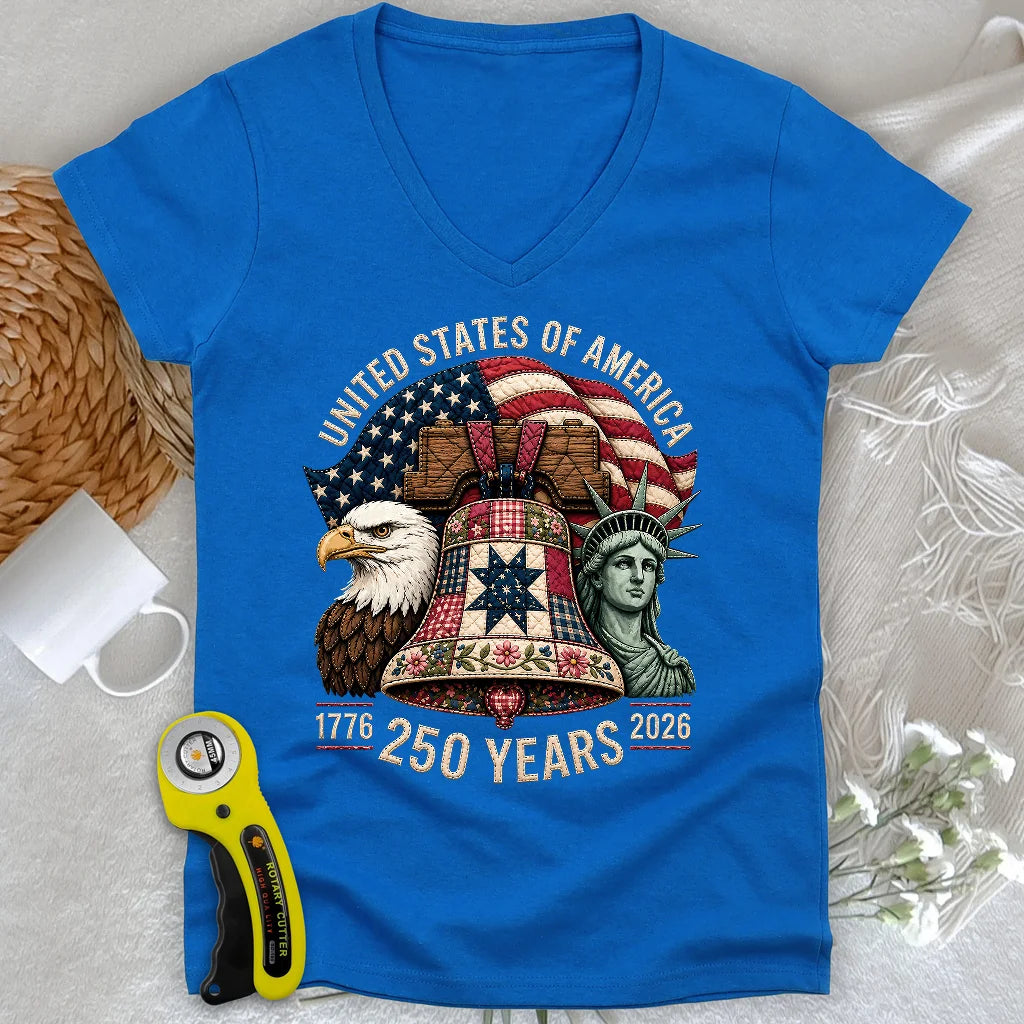 Patched With Pride Lady V-neck