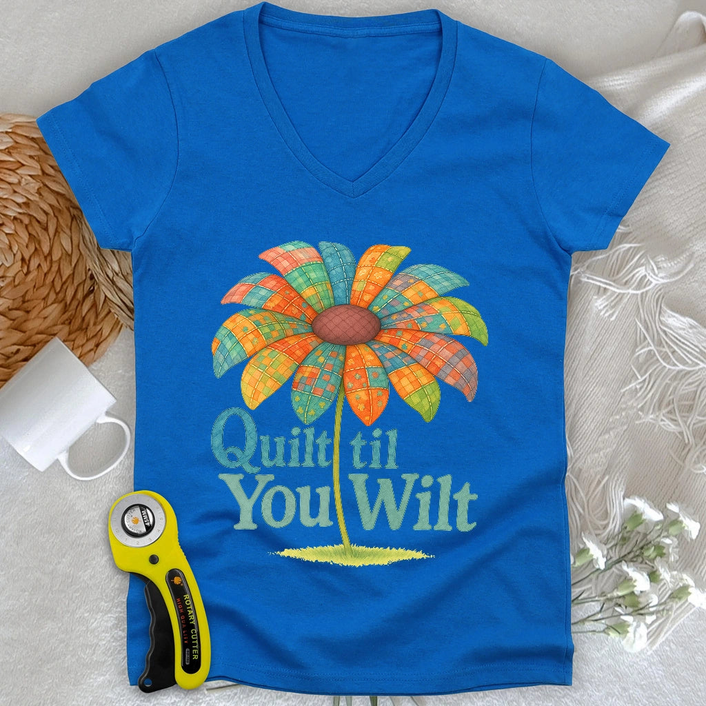 Quilt Wilt V-neck