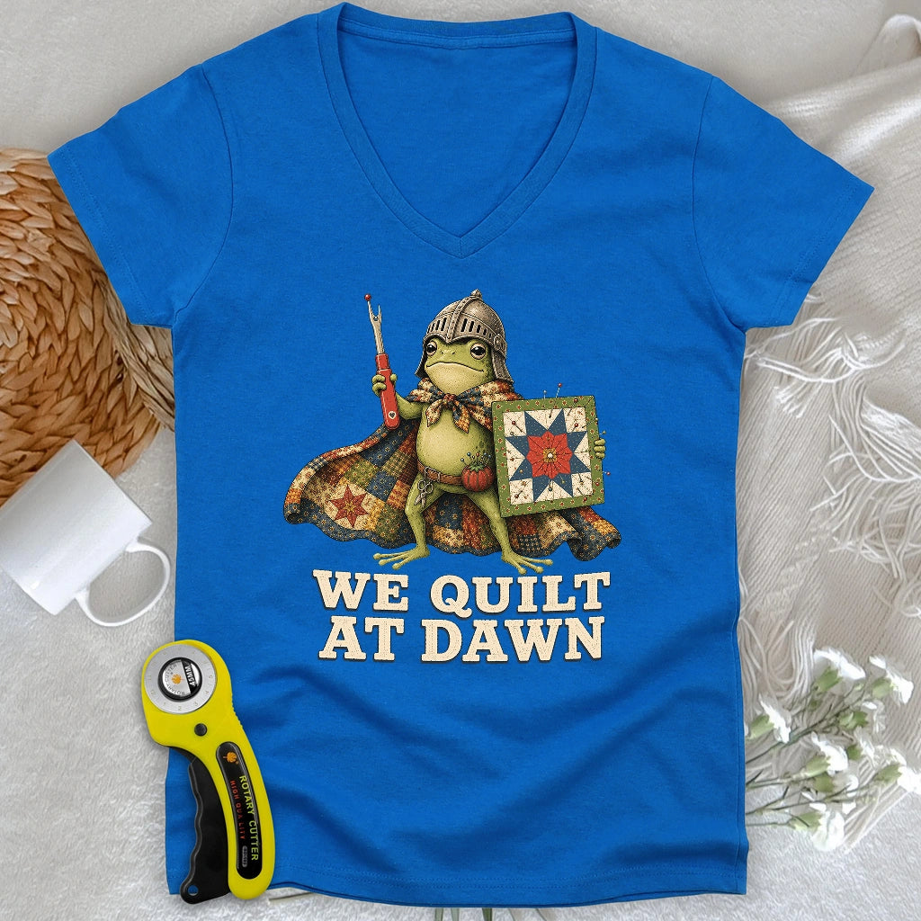 Quilt at Dawn Lady V-neck