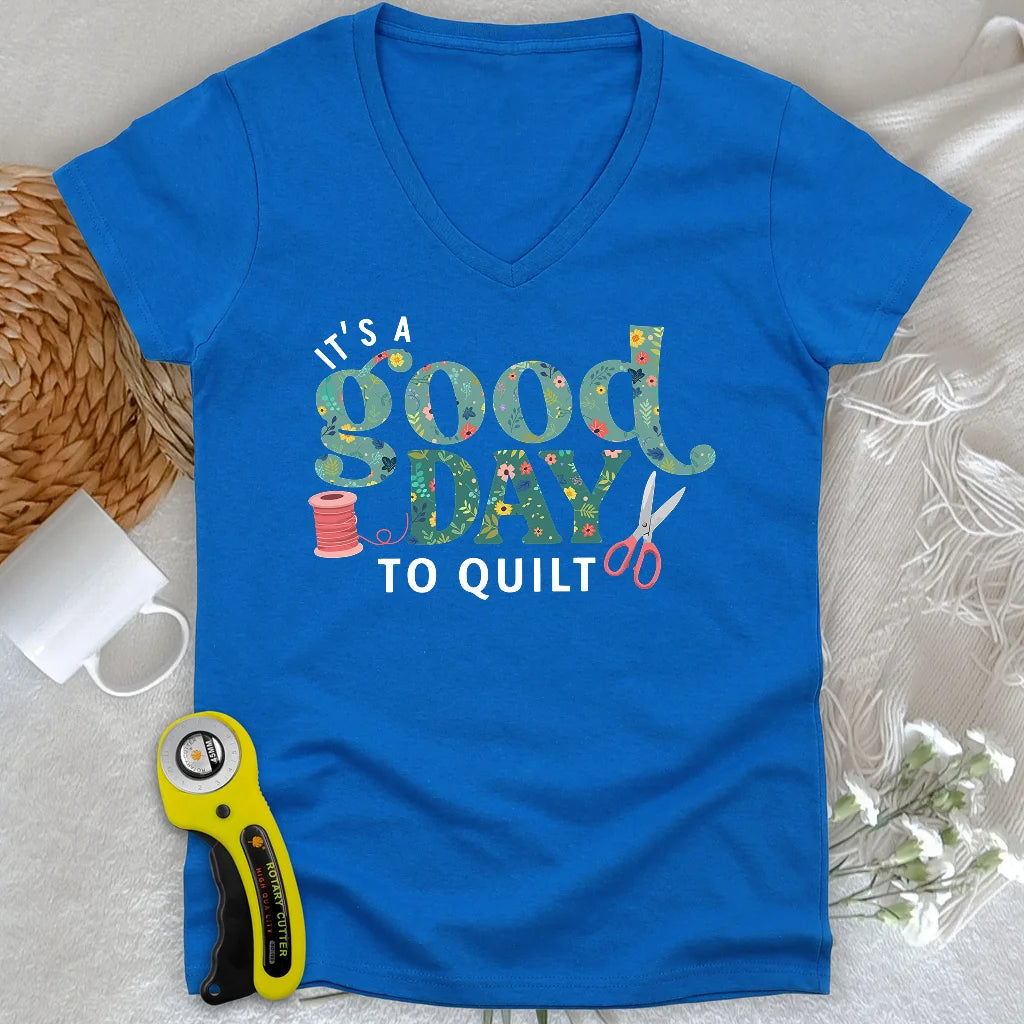 Quiltday Femme Col V
