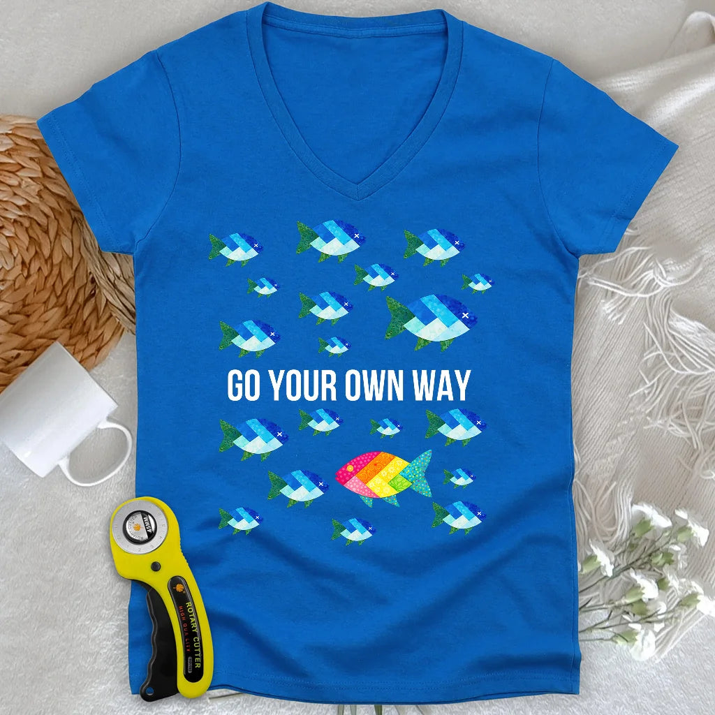 Quilter Individuality Lady V-neck