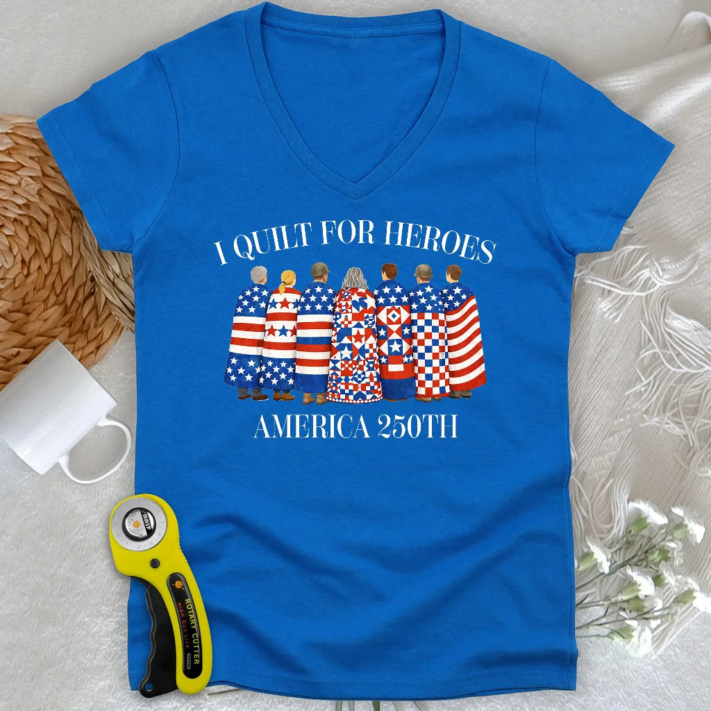 Quilts of Honor Femme Col en V