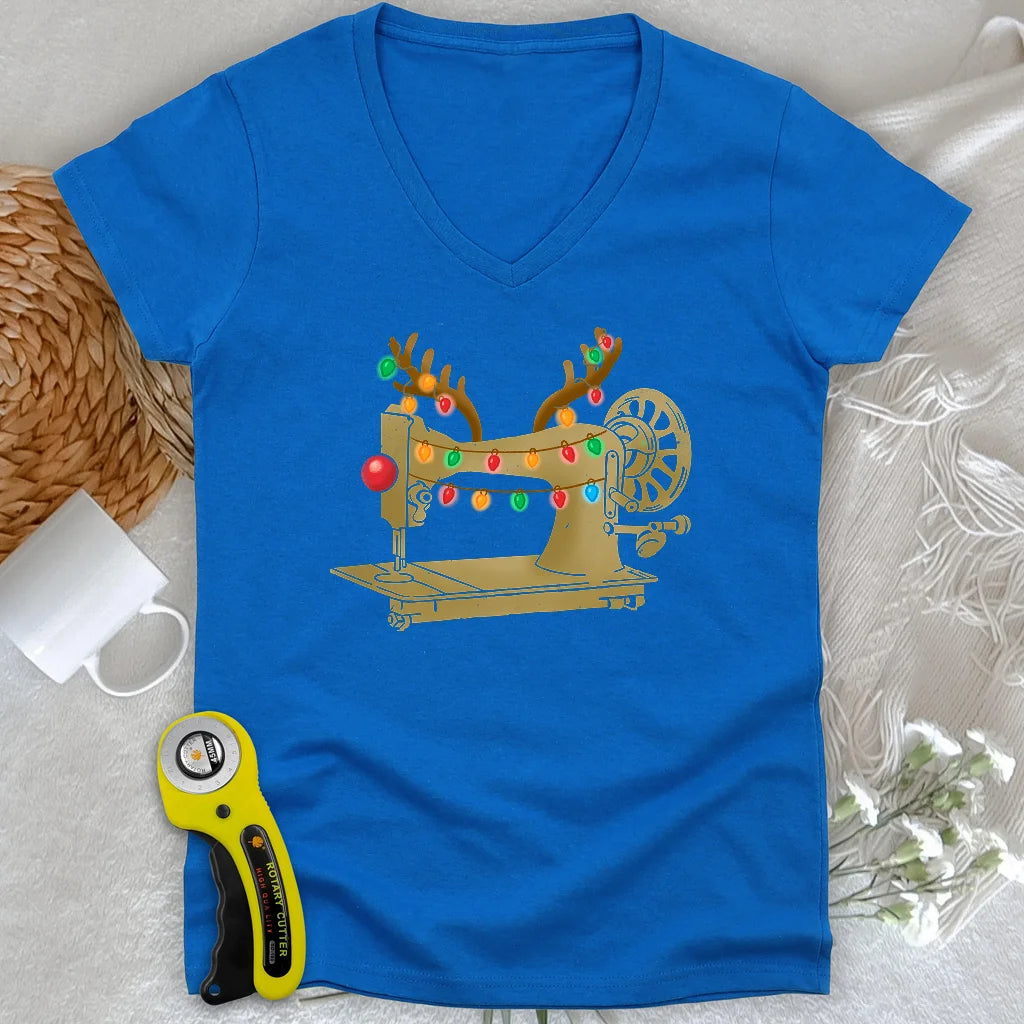 Pull de Noël col V pour femme