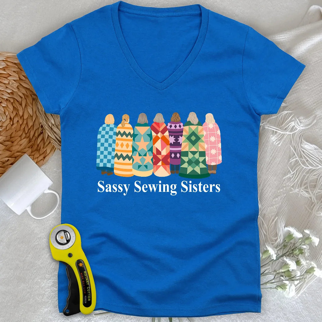 Sassy Sewing Sisters Lady V-neck